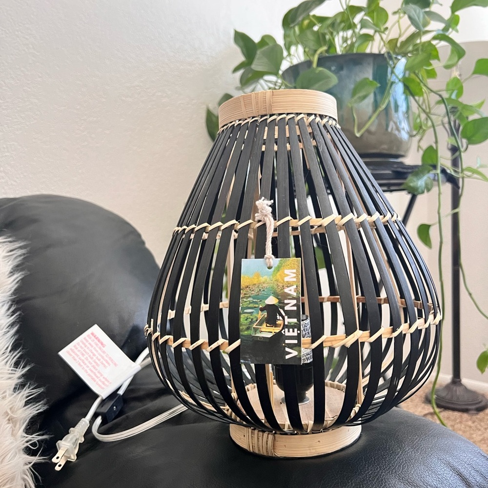 Handmade Boho Style Table Lamp!